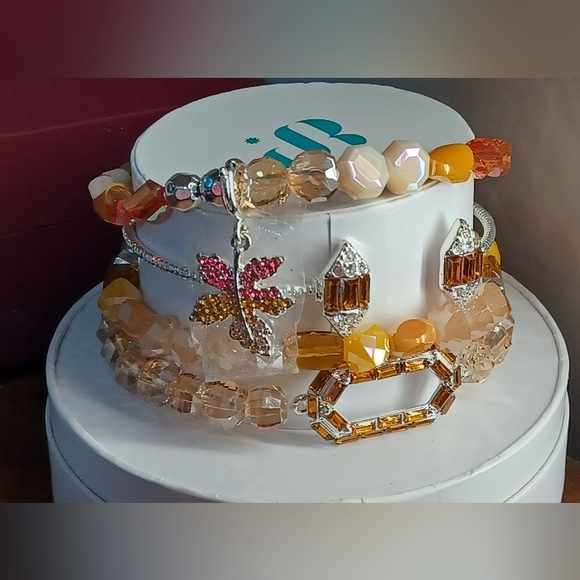 "A Sparkling Fall Day" Bracelet Stack by Bomb Party - Picture 4 of 6